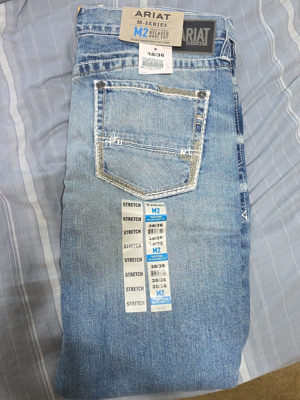 Ariat Light Wash Relaxed Bootcut Jeans
